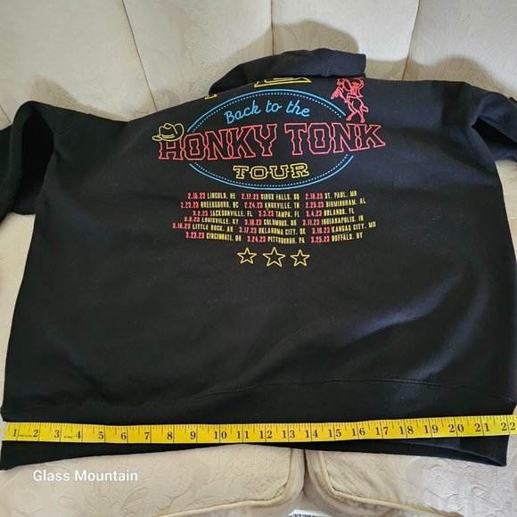 Sold - Blake Shelton Back to The Honky Tonk Tour 2023 Black Men's XL Hoodie - Picture 10 of 12